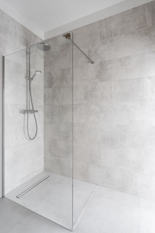 Modern Shower with Glass Enclosure